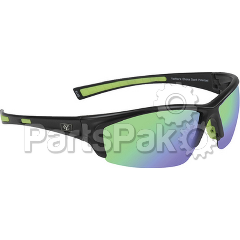 Yachters Choice 44055; Ozark Polarized Sunglasses Green Mirror