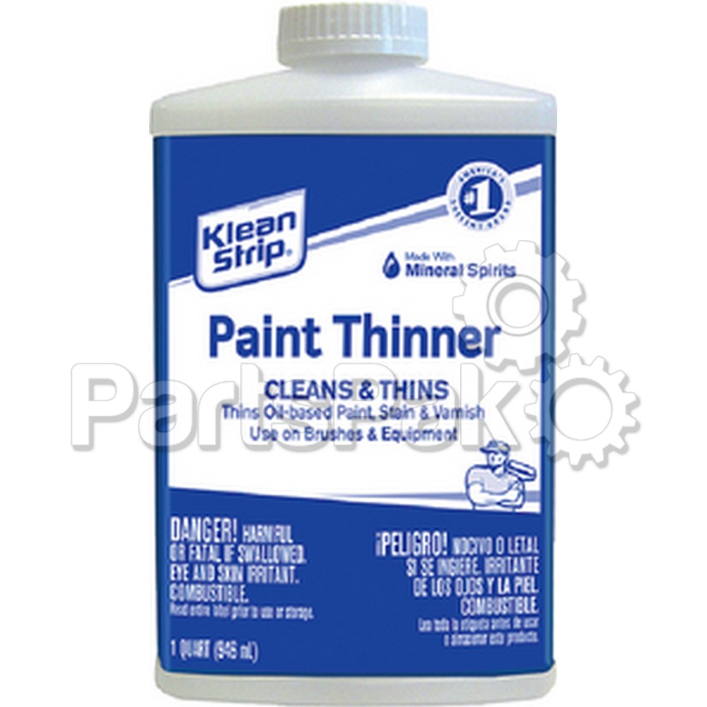 Klean Strip QKPT943; Paint Thinner Odorless 30-Oz