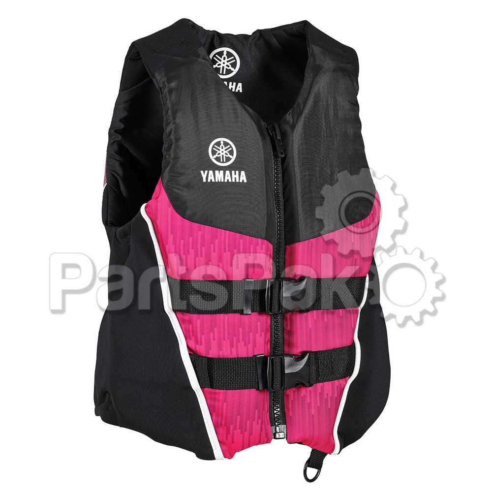 Yamaha MAW-21NNC-PK-SM PFD Life Jacket Vest, Yamaha Neo/Nylon Combo Pink Small; MAW21NNCPKSM
