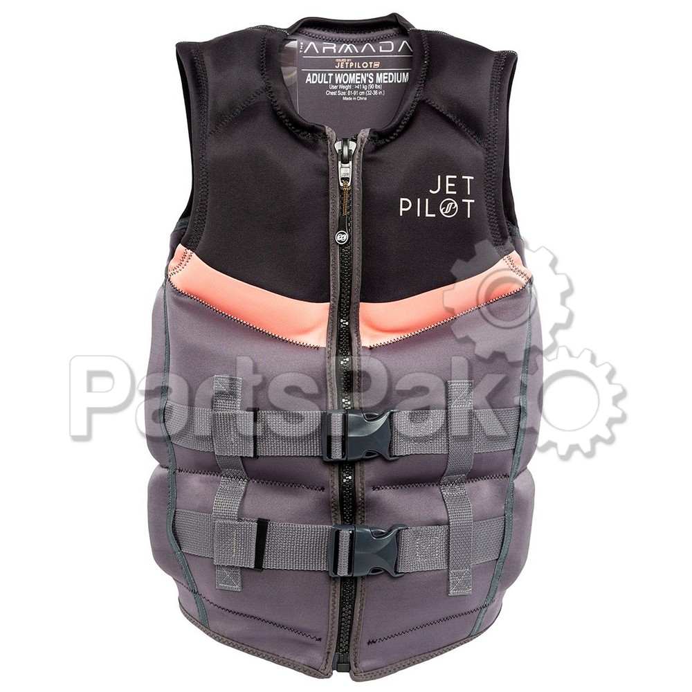 Yamaha WJP-21204-BK-MD PFD Life Jacket Vest, JetPilot Womens Armada Neoprene Black; WJP21204BKMD