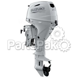 Suzuki DF25ATLW5 25-hp 4-Stroke Outboard Boat Motor, White, 20-inch Shaft, Power Trim & Tilt, & Propeller (Requires Remote Mechanical Controls)