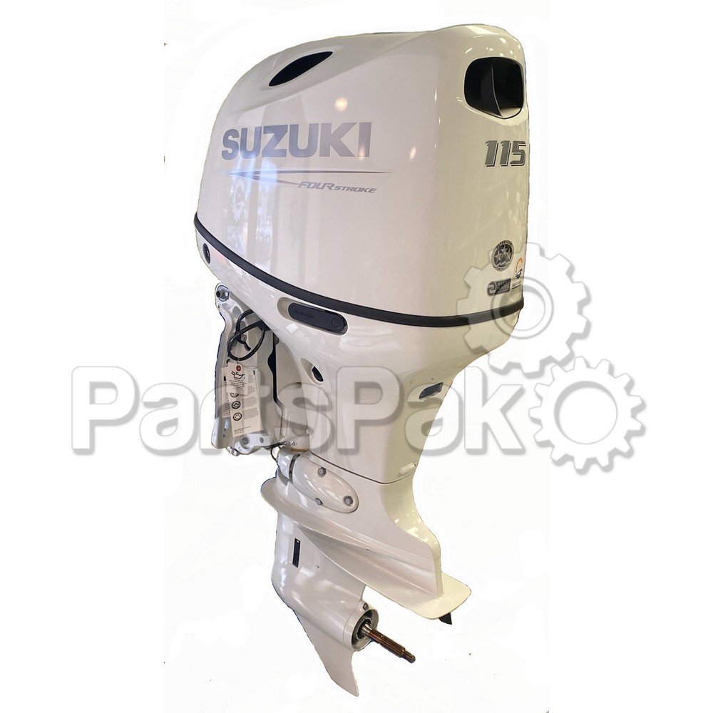 Suzuki DF115BTXZW5 115-hp 4-Stroke Outboard Boat Motor, White, 25-inch Shaft, Power Trim & Tilt, Counter Rotation (Left) Gearcase, (Requires Remote Mechanical Controls)