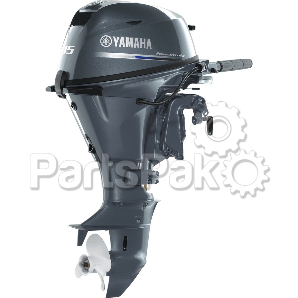Yamaha F15SMHA F15 15 hp (15" Short Shaft) Manual Start Tiller Handle 4-stroke Outboard Boat Motor
