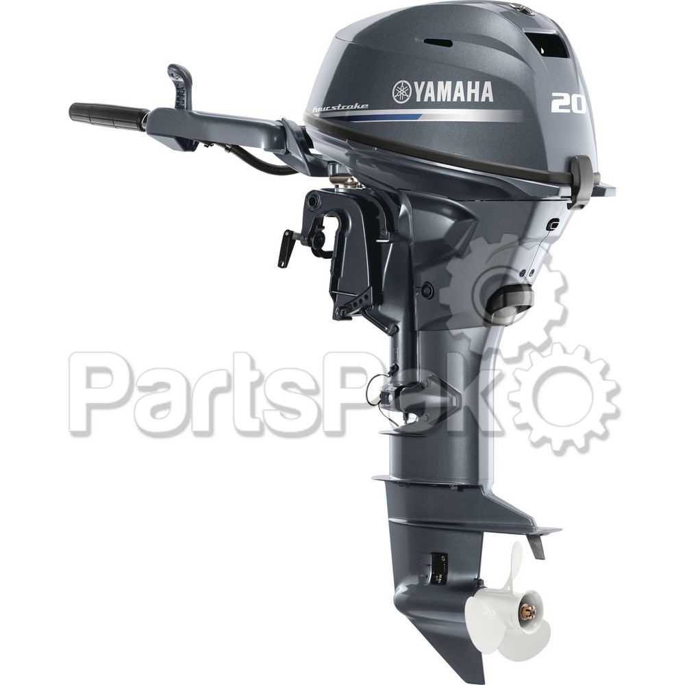 Yamaha F20LMHB F20 20 hp (20" Driveshaft) Manual Start Tiller Handle 4-stroke Outboard Boat Motor