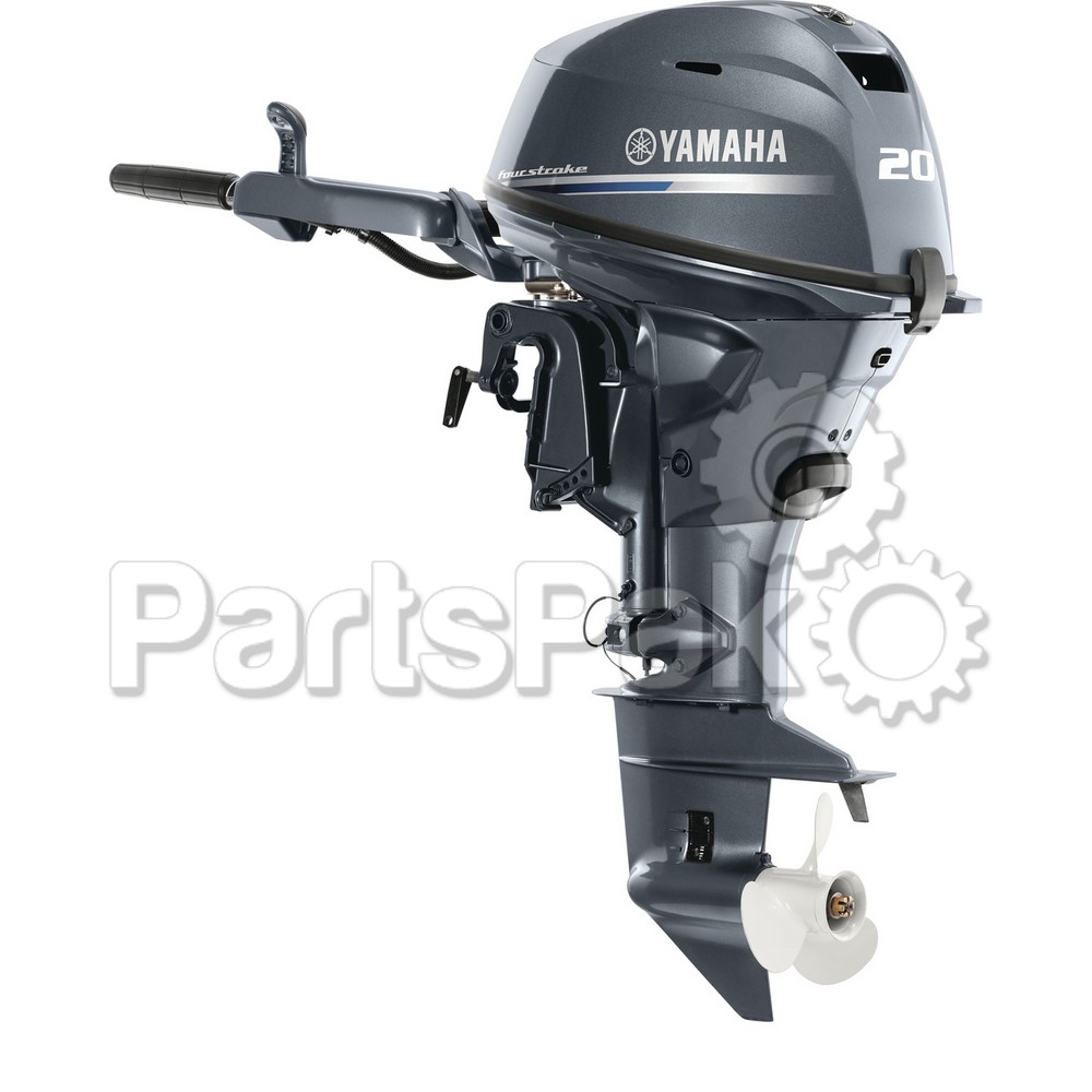 Yamaha F20SMHB F20 20 hp (15" Short Shaft) Manual Start Tiller Handle 4-stroke Outboard Boat Motor
