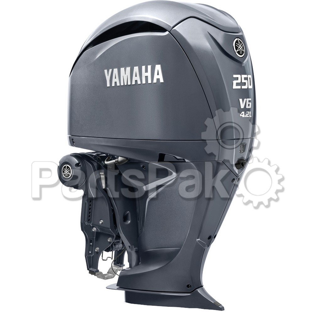 Yamaha F250NSB F250 250 hp 4.2L V6 Offshore Gray Outboard Boat Motor With Integrated Digital Electric Steering (Lower Unit Sold Separately)