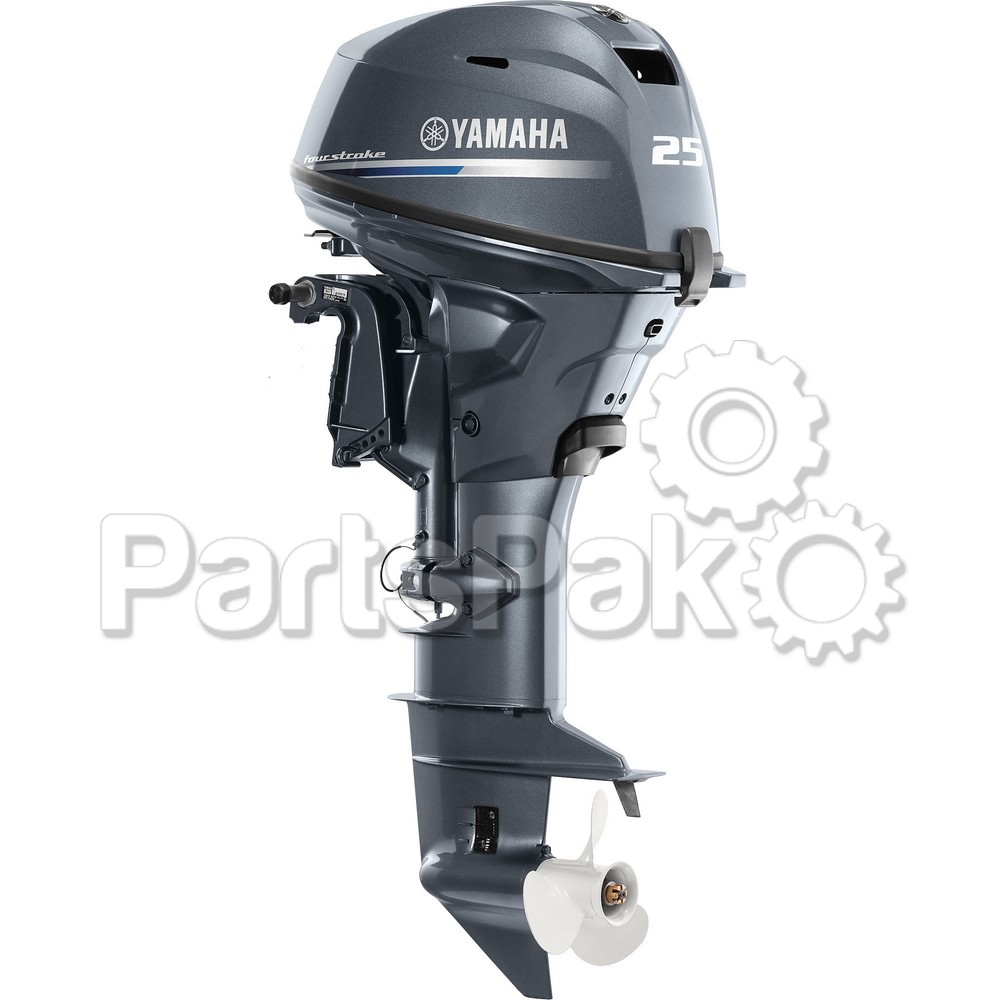 Yamaha F25LC F25 25 hp (20" Driveshaft) Electric Start Power Trim & Tilt 4-stroke Outboard Boat Motor