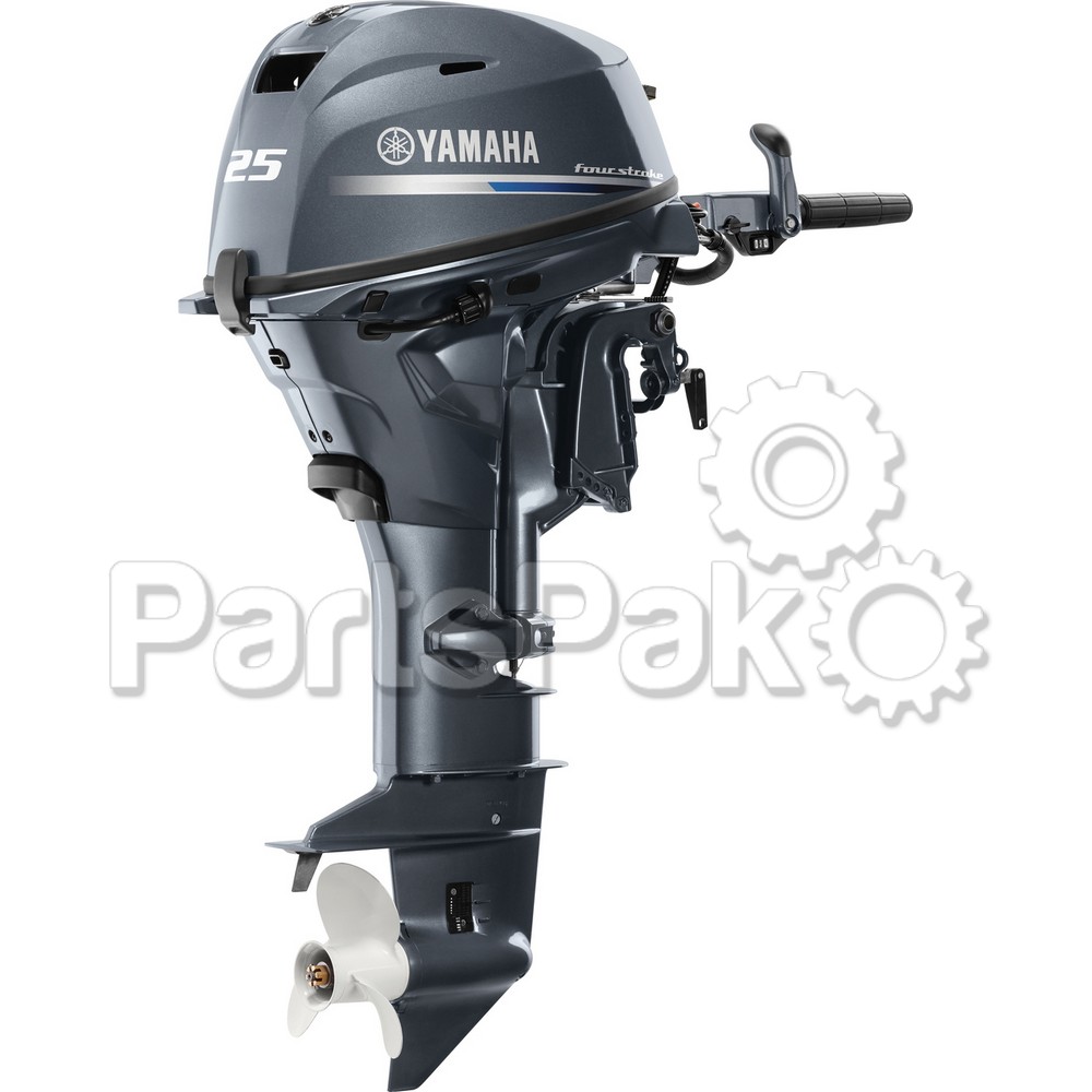 Yamaha F25LWTHC F25 25 hp (20" Long Shaft) Electric & Manual Start Power Trim Tilt 4-stroke Outboard Boat Motor