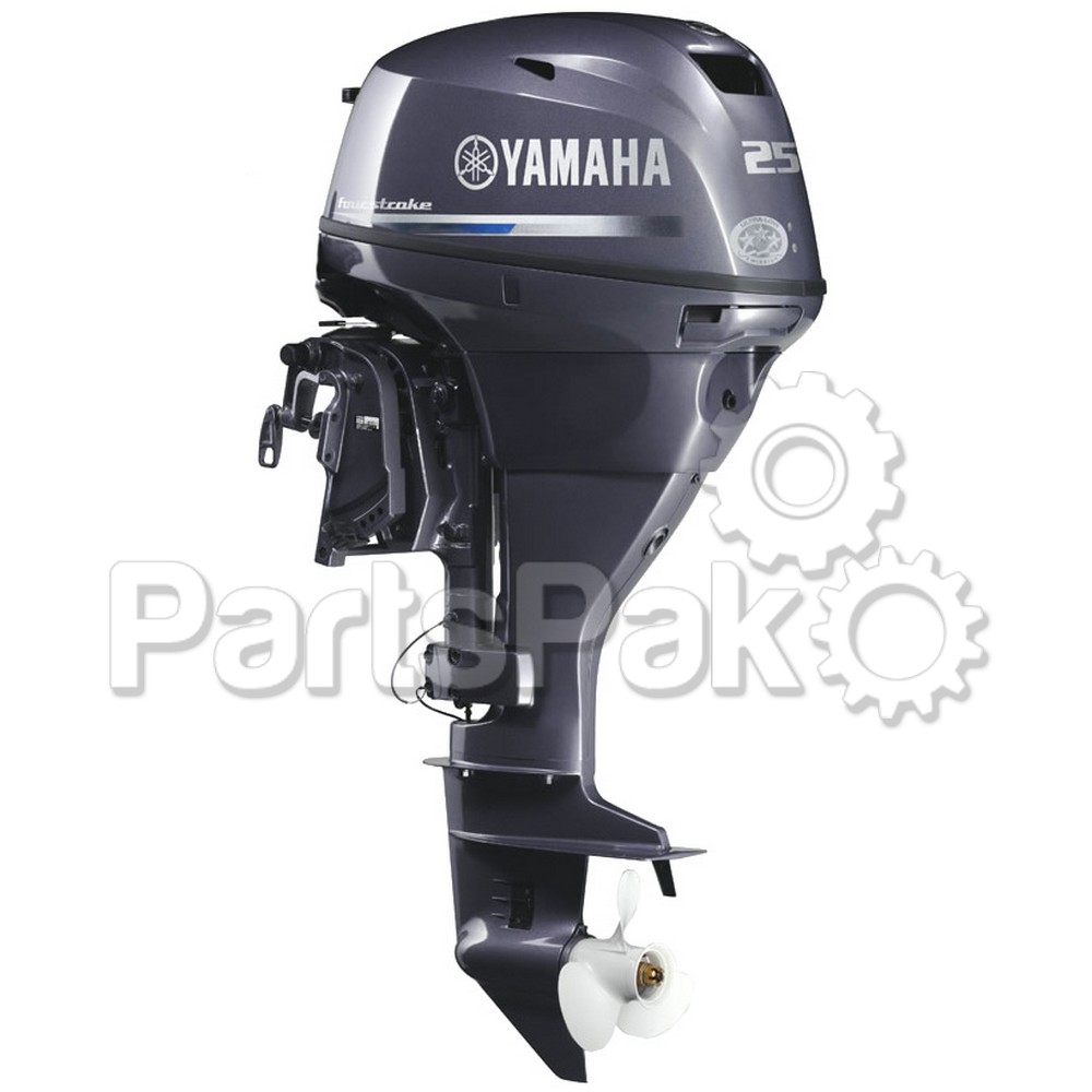 Yamaha F25SWC F25 25 hp (15" Short Shaft) Electric & Manual Start 4-stroke Outboard Boat Motor