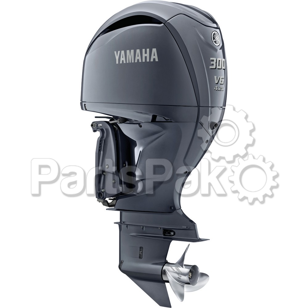 Yamaha F300ECB F300 300 hp 4.2L V6 Offshore Gray Outboard Boat Motor Without Integrated Digital Electric Steering (Standard Rotation 35" Shaft Lower Unit)