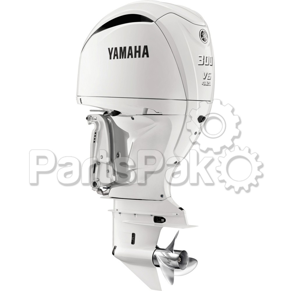 Yamaha F300ECB2 F300 300 hp 4.2L V6 Offshore White Outboard Boat Motor Without Integrated Digital Electric Steering (Standard Rotation 35" Shaft Lower Unit)