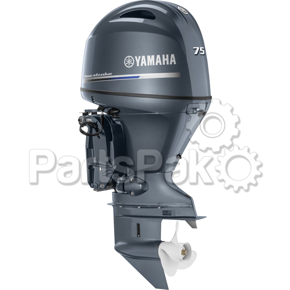 Yamaha F75LB F75 75 hp (20" Driveshaft) Electric Start Trim & Tilt 4-stroke Outboard Boat Motor