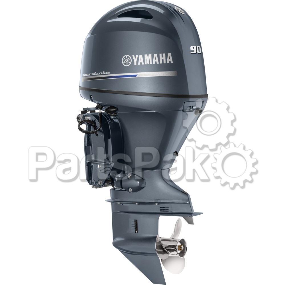 Yamaha F90LB F90 90 hp (20" Driveshaft) Electric Start Trim & Tilt 4-stroke Outboard Boat Motor