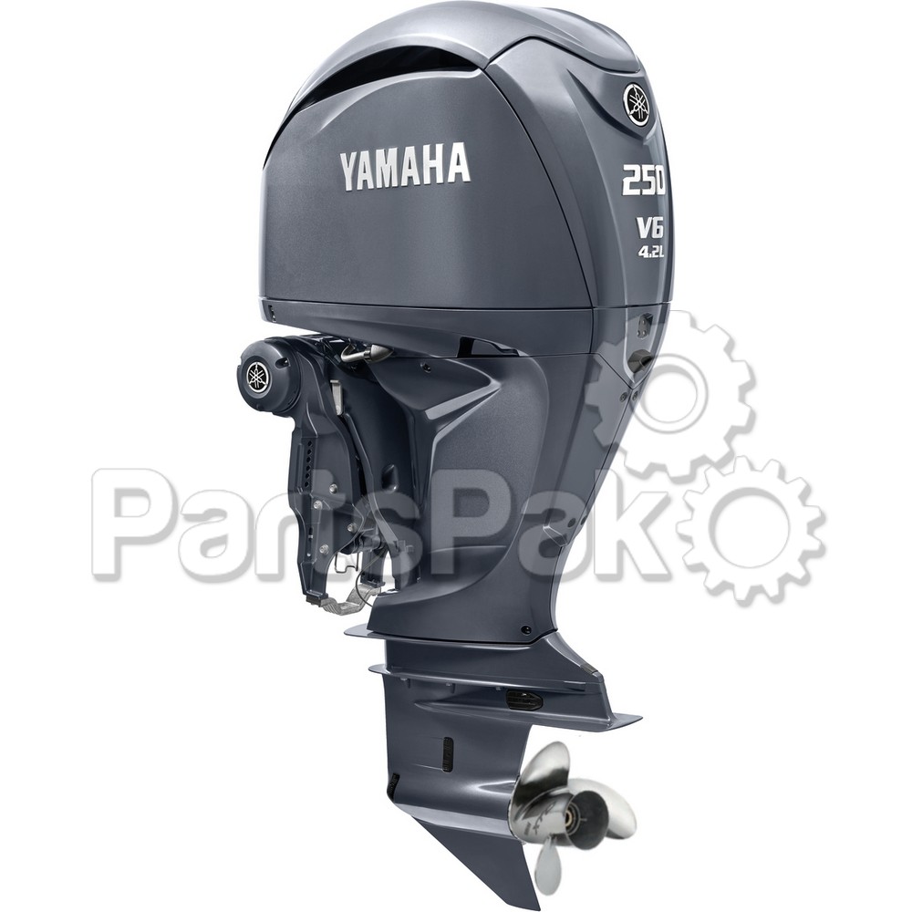 Yamaha LF250ESB F250 250 hp 4.2L V6 Offshore Gray Outboard Boat Motor With Integrated Digital Electric Steering (Counter Rotation 35" Shaft Lower Unit)